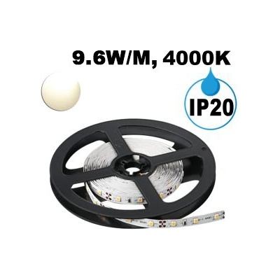 UltraLux Led ЛЕНТА, 9.6w/m, 4000k, 12v dc, smd2835, 120 leds/m (ng2835120nw)