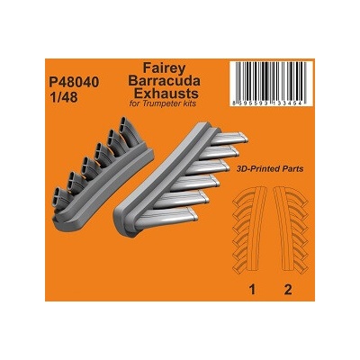 Trumpeter CMK Fairey Barracuda Exhausts / for kit 1:48