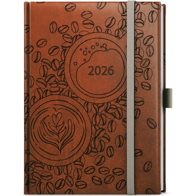 Prokop Vivella extra B6 Týdenní 2026 hnědá Káva – Zboží Dáma