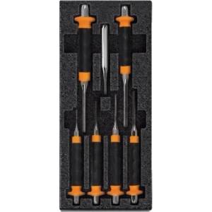 BETA TOOLS Комплект избивачи с дръжка в пластмасова тава, T239-7, Beta Tools (8205598000)