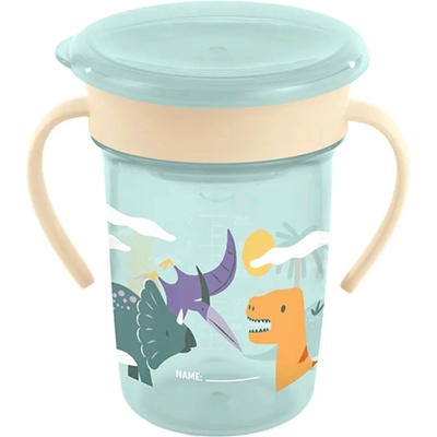 Miniland Тренировъчна чаша Miniland - Jurassic, 260 ml (89636)