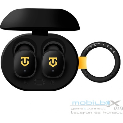 Безжични блутут слушалки с удароустойчив зареждащ метален кейс - Tactical StrikePods Bug TWS Bluetooth Earphones (бял) (57983124401)