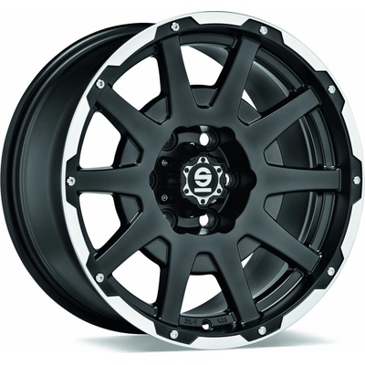 SPARCO DAKAR 7,5x17 6x139,7 ET24 matt black lip polished+rivets