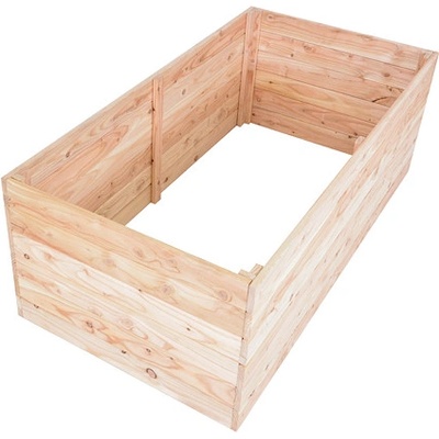 ROJAPLAST Premium Vyvýšený záhon drevený 135 x 70 x 50 cm, smrekovcové drevo 9214
