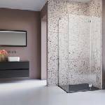 Radaway Комплект душ кабина Torrenta KDJ дясна 90x90 см, бяло душ корито Tinos C Compact и хромиран сифон за душ корито (202004)