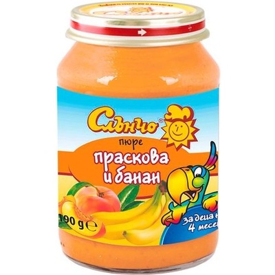 Слънчо Плодово пюре Слънчо - Плодов микс с круши, 190 g (4129)