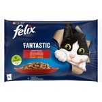 FELIX Fantastic Adult мултипак пауч с говеждо и пиле в желе - 0.34кг