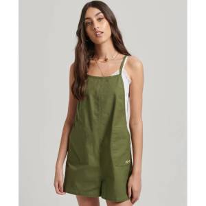 SUPERDRY Vintage Woven sleeveless overall - Green (Olive Khaki)