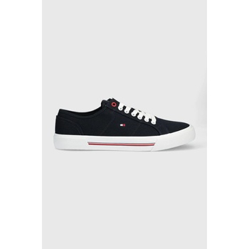 Tommy Hilfiger Ниски кецове Tommy Hilfiger CORE CORPORATE VULC CANVAS в тъмносиньо FM0FM04560 (FM0FM04560)