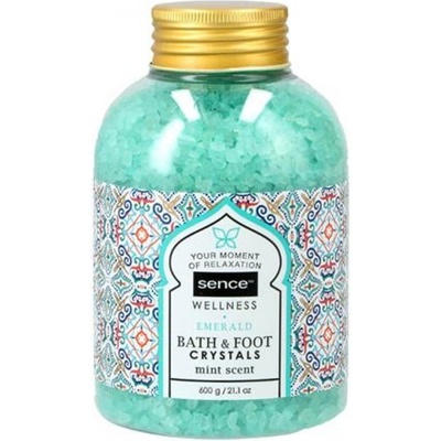 Sence Соли за вана SENCE Emerald Mint 600 г Подаръчна кутия