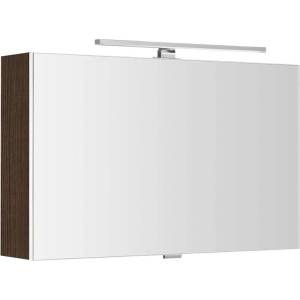 SAPHO Cloe - Огледален шкаф с LED осветление 80x50x18 см, бор в рустичен стил CE080-0016 (CE080-0016)