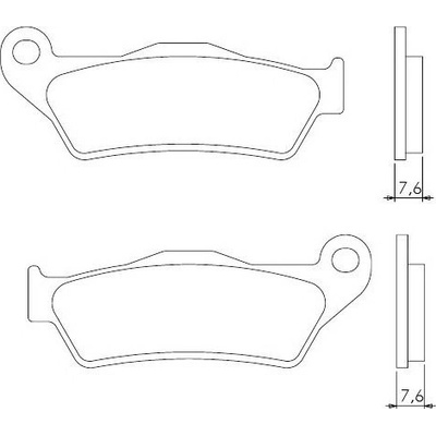 Brenta FT4027 přední sintrované brzdové destičky na motorku GILERA NEXUS 500 SP EURO3 rok 06-07