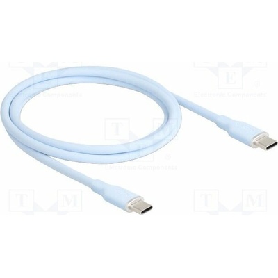 Delock 81234 USB 2.0 USB C vidlice z obou stran zlacený 1m modrý