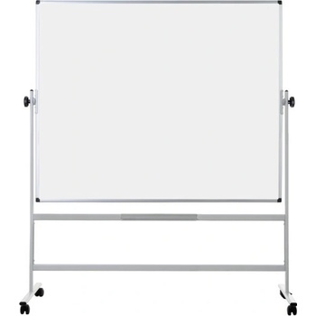 Bi-Office Mobilná otočná obojstranná biela popisovacia tabuľa, magnetická, 1800 x 1200 mm