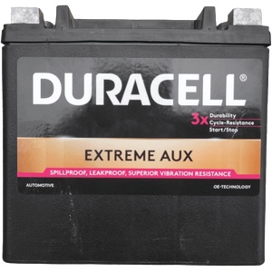 Duracell Extreme AUX 12Ah 200A left+