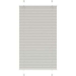 vidaXL Плисирана щора Светло сиво 75x100 cm Ширина на плата 74, 4 cm (4015325)
