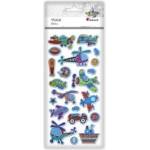 TITANUM Convex stickers soft vehicles mix 21pcs