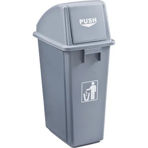 HORECANO GX-001A-Кош с люлеещ капак 58L 47x33xh81cm СИВ (0114150)