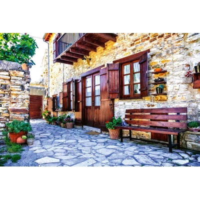 DIMEX ART Флизелинов фототапет село лефкара 375 x 250 см