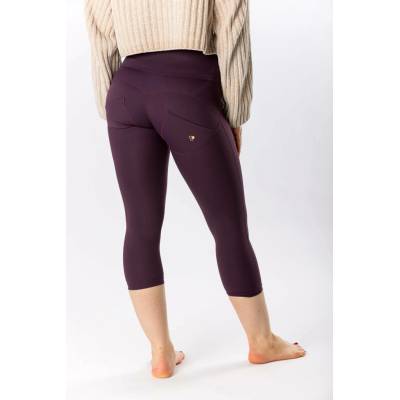 GoldBee Capri Legíny Push-Up Pro Nylon Burgundy Burgundy
