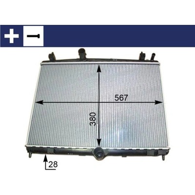 Chladič motora, chladič vody MAHLE CR 2113 000S