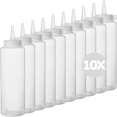 Hendi Multipack - 10x Dávkovací lahve - transparent - 0.2 L - o50x(H)185 mm
