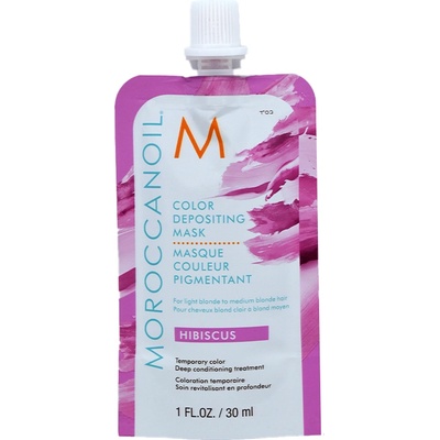 Moroccanoil Color Depositing Mask 30 ml боядисваща маска HIBISCUS