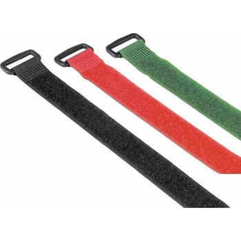 Hama 00221006 кабелна връзка Кабелна връзка с кука и примка Найлон Черен, Зелен, Червен 9 броя (002210060000) (002210060000)