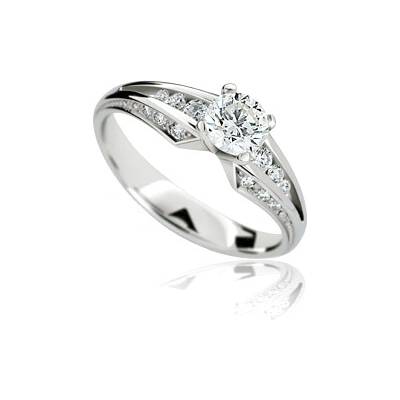 Cutie Jewellery diamonds dámský prsten Z6805 2103 ze zlata s diamanty Bílá