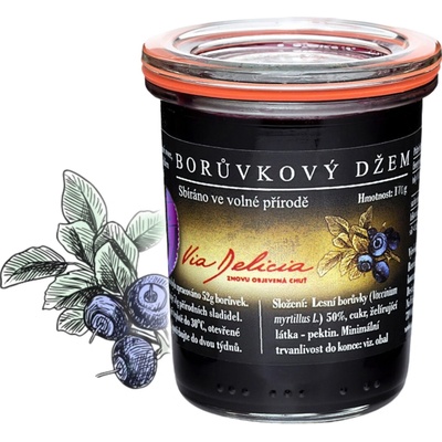 Via Delicia borůvkový Džem 170 g