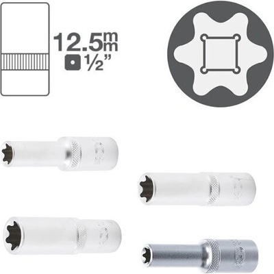 BGS technic Дълги Е-вложки на база 1/2" от 9.40лв