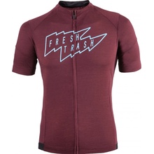 Fresh Trash Mens Lite Merino Jersey merlot red