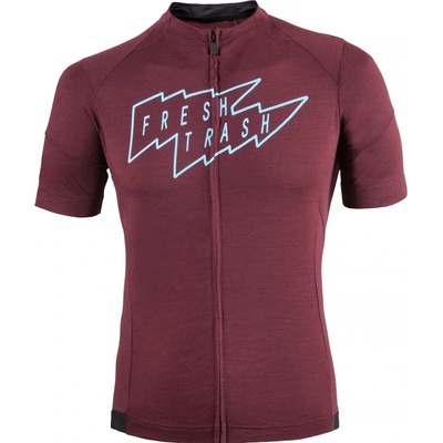 Fresh Trash Mens Lite Merino Jersey merlot red