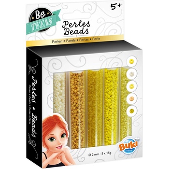 Buki France Тубички с мъниста Buki France - Жълти (BKPE003)