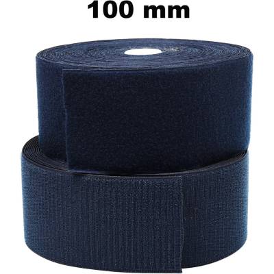 Pásek na suchý zip našívací Háček a Smyčka set Granatový 100 mm x 25 bm
