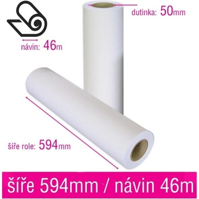Plotrový papír v roli 594mmx46m 80g "Smartline"