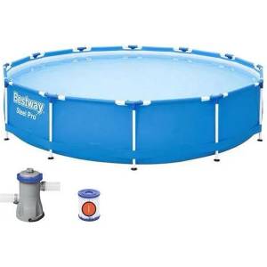 Bestway Градински басейн Bestway 56681, 366 x 76 см с филтърна помпа