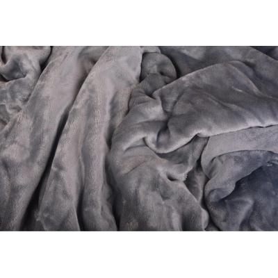 Pragati Fashion prostěradlo mikroflanel tmavě šedé 90x200
