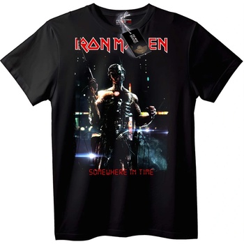 NOONEBRAND Тениска Iron Man Някъде по Времето - XS, Black