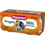 PLASMON Плодово пюре Plasmon - Със слива, 6м+, 2 х 80 g (0893) - baby