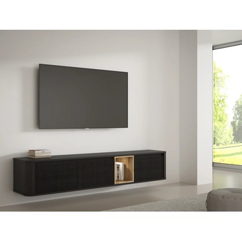 Forte ТВ шкаф two 220 см, дъб кабезон/дъб артисан, led Осветление (bthth141-q194/set)