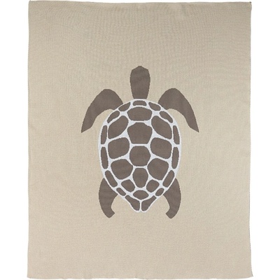 Quax Bavlněná dětská deka Turtle béžová