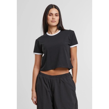 Urban Classics Тениска Ladies Contrast Retro T-Shirt black/white XXLUB-TB7492-00826 - Камуфлаж, размер L