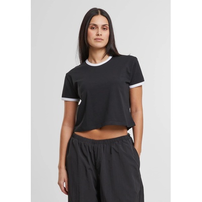 Urban Classics Тениска Ladies Contrast Retro T-Shirt black/white XXLUB-TB7492-00826 - Камуфлаж, размер L