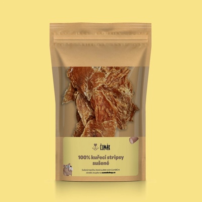Čumák 100% kuřecí stripsy sušené 100 g