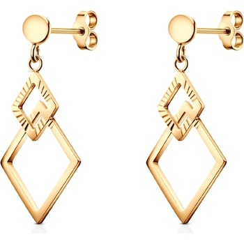 SAVICKI Обеци ромб Savicki: злато