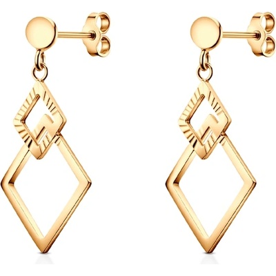 SAVICKI Обеци ромб Savicki: злато