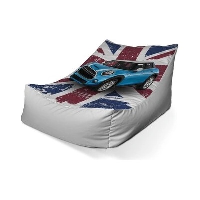Sablio sedací vak lounge Mini sedan Britská vlajka 80 x 95 x 50 cm