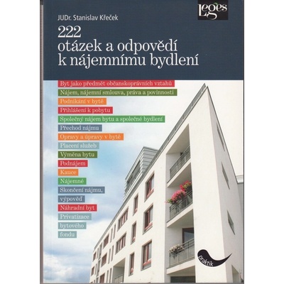 222 otázek a odpovědí k nájemnímu bydlení - Stanislav Křeček