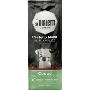 Bialetti Perfetto Moka Cocco 250 g смляно кафе с кокосов аромат (8006363100762)